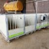 Calf taxi individual calf pens for newborn calves. Sold in Canada by Zuidervaart Agri-Import Ltd.