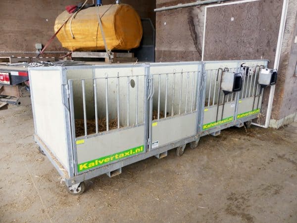 Calf taxi individual calf pens for newborn calves. Sold in Canada by Zuidervaart Agri-Import Ltd.