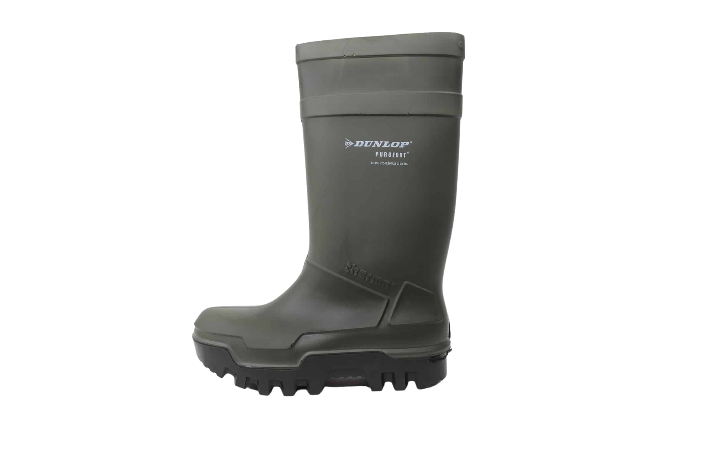Dunlop Purafort Thermo+ Winter Boot. The Thermo+ series has a rating of up to -40°C. The boot has no liner and is extremely light weight. Sold in Canada by Zuidervaart Agri-Import Ltd.
